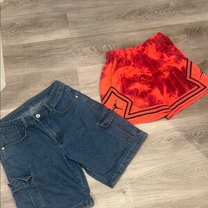 Bundle of 2 Manfinity Denim Jeans and Nike short